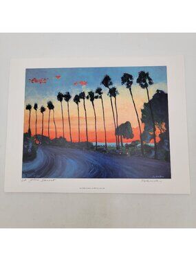 "L.A. Jolla Sunset" By RD Riccoboni Art Print 8"X10" Beacon Artworks Gallery